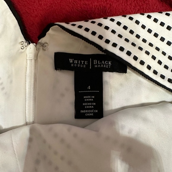 Beautiful White House Black Market Polka-Dot Dress - Picture 2 of 2